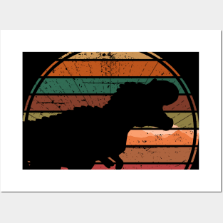 T Rex Sunset Posters and Art